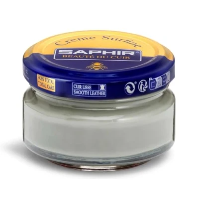 Image of Saphir Superfine Cream Shoe Polish Stone Grey 50ml