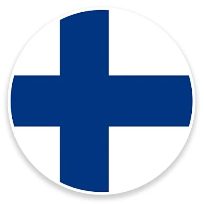 Image of 2 x 10cm Finland Flag Vinyl Sticker Decal Laptop Car Luggage Travel Label #9050 (10cm Wide High)