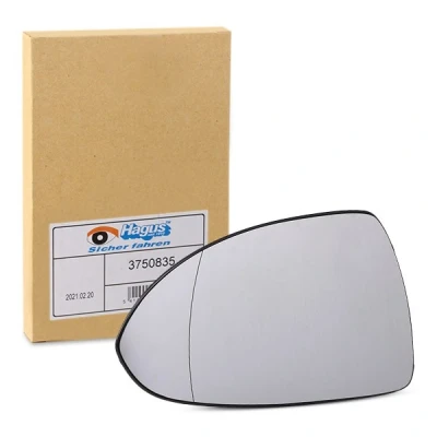 Image of 13191929, 13296269, 1426474, 1426555 Wing Mirror Glass VAN WEZEL 3750835 Left OPEL: Corsa E Hatchback
