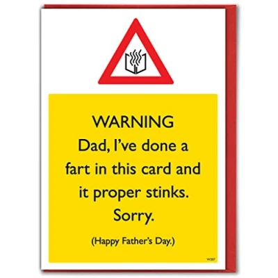 Image of Fathers Day Card Stink Greeting