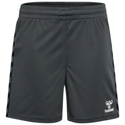 Image of hummel Unisex Children&#039;s Shorts Hmlauthentic Pl Kids Asphalt