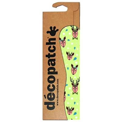 Image of Décopatch Ref C726O Light Green Christmas Reindeer Print Paper Pack Each Sheet 30 x 40cm, of 3 Sheets Best Used With Décopach Glue &amp; Varnish,
