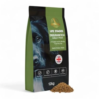 Image of Dog &amp; Field™ ENDURANCE24 with SALMON POTATO Complete Hypoallergenic Nutritionally Balanced Dry Food, 12kg