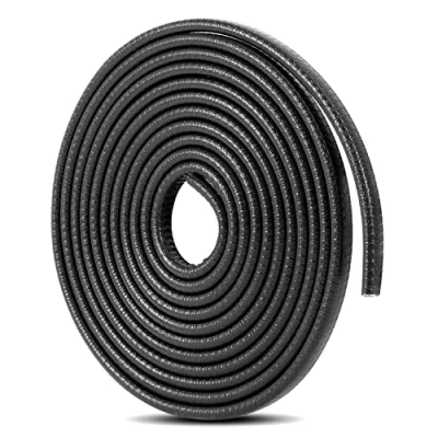 Image of Car Door Protectors Edge Guards U Shape Trim Rubber Seal Fit For Most Total 4M (Black)