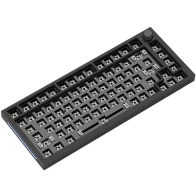 Image of Glorious Gaming GMMK PRO 75% Barebones (Frame Only) Modular Mechanical Keyboard, TKL Size (75%), 1.5kg Frame, RGB, Customisable, 5 Pin Switch Support, American/ANSI Layout Black Slate