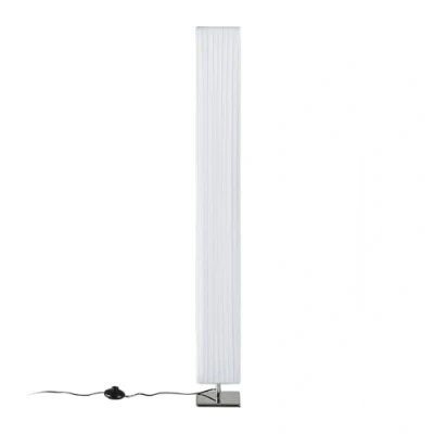Image of Floor Lamp &#039;Janno&#039; (Modern) in White Made of Textile for e.g. Living Room &amp; Dining (2 Light Sources, E27) from Lindby Standard
