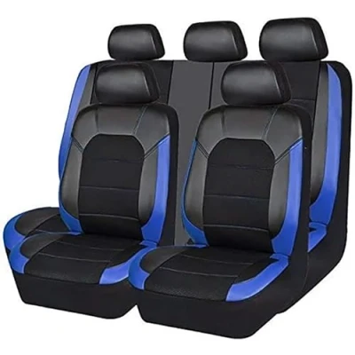 Image of LUISAS 9 Pcs Car Seat Cover for Ford Ranger (2014 2015), Full Set Protectors Waterproof Breathable Comfortable Accessories,A Blue