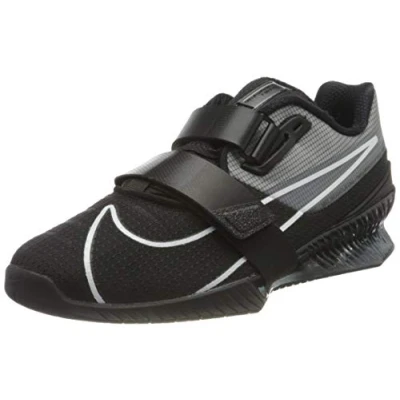 Image of Nike Performance Romaleos 4 Unisex Training shoe, Size: 11.5, Black/white Synthetics/textile