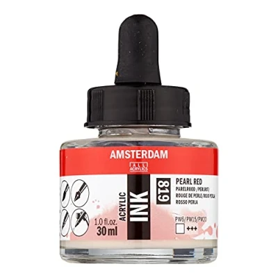Image of Amsterdam Acrylic Ink Bottle 30 ml Pearl red 819 (17208190)
