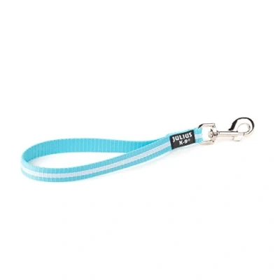 Image of Julius K9 IDC Short Traffic Lead, Aquamarine Blue, 19 mm x 35 cm
