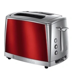 Image of Russell Hobbs Luna Toaster Red 2 Slice
