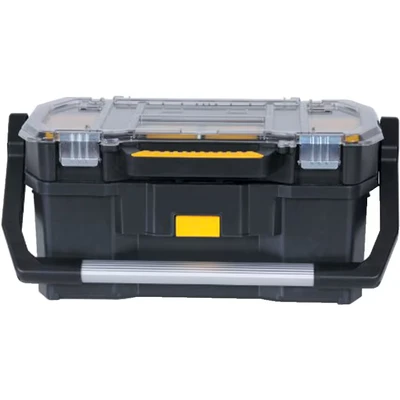 Image of STANLEY Toolbox Tote Plus Storage Organiser, Heavy Duty Metal Latch, Removable Dividers, 19 Inch, STST1 70317