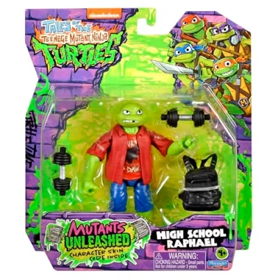 Image of TEENAGE MUTANT NINJA Turtles: Outright Games High School Raphael Figure