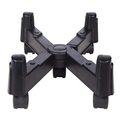 Image of Donkey pc CPU Stand with Casters Black, for Desktop PCs up to 25 cm wide, Polycarbonate &amp; ABS Material, kg Weight Capacity