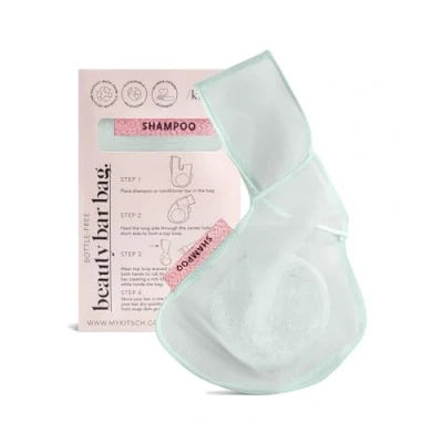 Image of Kitsch Bottle Free Beauty Soap Bar Bag Savers for &amp; Shampoo Holder Pouch Shower Mesh Bags (Mint)