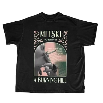 Image of EIWOLJ Rare Mitski A Burning Hill Collection Singer Unisex BlackX Large