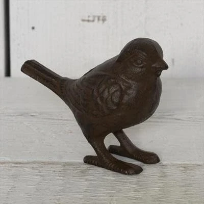 Image of Fyne Finds Cast Iron Bird Ornament Brown Home Garden Antique Decorative Gift