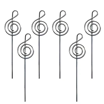Image of Memo Clip, 6 Pcs Metal Wires Note Card Holders, Photo Stand, Table Number for Party, Wedding, Photo, Cake Décor