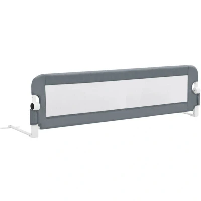 Image of vidaXL Toddler Safety Bed Rail Grey 150x42 cm Polyester