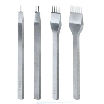 Image of Malayas Leathercraft DIY Tools 4 pcs 3 6mm 1+2+4+6 Prong Lacing Stitching Punch Hole Hand Working Craft Tool (5mm)