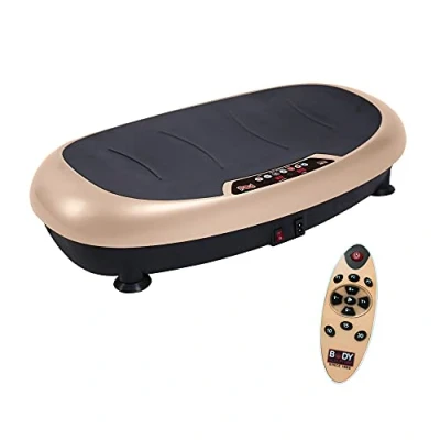 Image of Body Sculpture BM1491 Ultra Slim Vibration Trainer 30 Speed Levels Remote Controllable Track Your Progress, Rose Gold