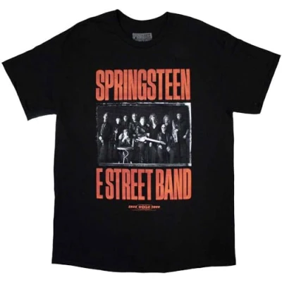 Image of Rock Off officially licensed products Bruce Springsteen Tour 2023 Band Photo T Shirt S Grey