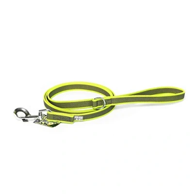 Image of Color &amp; Gray Super Grip Leash with Handle, and D Ring, 20 mm x 1,8 m, Neon
