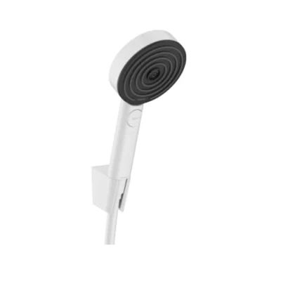 Image of Hansgrohe Shower Set Pulsify Select S, Head with Holder And Hose 1.25 m, Hand 3 Sprays (Relaxation), Matt White, 24302700