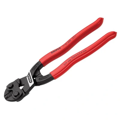 Image of Knipex pliers wrench and a in single tool chrome plated, with multi component grips 180 mm (self service card/blister) 86 05 SB