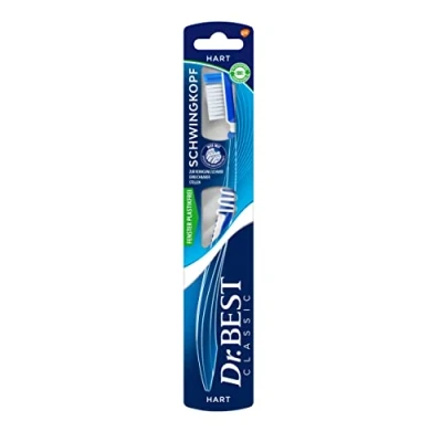 Image of Dr.BEST Oscillating Head Toothbrush Hard (1 Piece) for Cleaning to Reach Areas