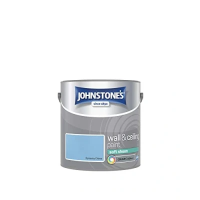 Image of Johnstone&#039;s Wall &amp; Ceiling Paint Dynasty China Soft Sheen Finish Emulsion Fantastic Coverage Easy to Apply Dry in 1 2 Hours 12m2 per Litre 2.5L
