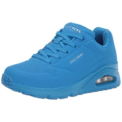 Image of Skechers Sport UNO Trainers, Women&#039;s, Size: 8, Blu Synthetics