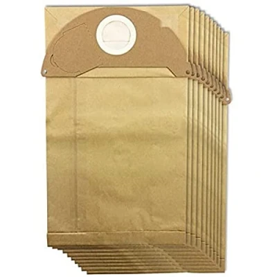 Image of SPARES2GO Dust Bags for Karcher MV2 IPX4 Vacuum Cleaners (Pack of 10)