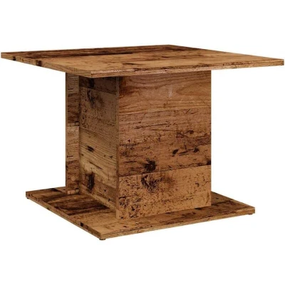 Image of vidaXL Brown Engineered Wood Coffee Table Square End/Side with Storage 55.5x55.5x40 cm for Living Room/Hallway