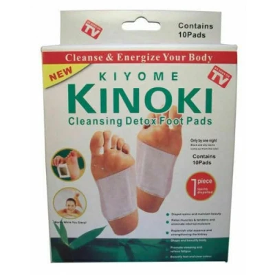 Image of Needs &amp; Wants® Original Kinoki Detox Vital Plaster for FeetDetox Foot Cleanse, Patches Cleansing 100% Natural Organic Pads Stress Relief Improve Sleep Quality Blood Circulation Pack of 5 = 50