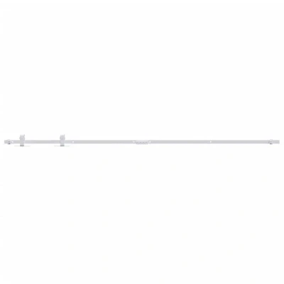 Image of vidaXL Mini Sliding Cabinet Door Kit Carbon Steel White 200 cm