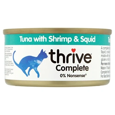 Image of thrive Cat 100% COMPLETE TUNA SHRIMP and SQUID (pack of 12)
