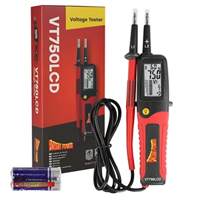 Image of Power Probe VT750 LCD Two Pole Voltage Tester 12 to 750V AC/DC Automotive Car Meter Tool for Electric and Hybrid Vehicles