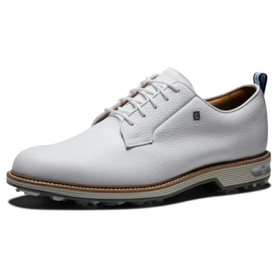 Image of FootJoy Men&#039;s Premiere Series Golf Shoe, White/White/Grey, 8 UK