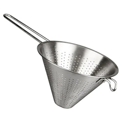 Image of Arce Chinese Strainer Colander and Sieve Food Metal Kitchenaid Utensils Kitchen Sieves Strainers Stainless Steel 24 cm