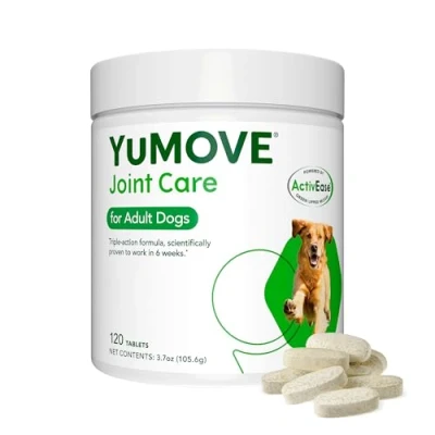Image of YuMOVE Adult Dog Joint Supplement for Dogs, with Glucosamine, Chondroitin, Green Lipped Mussel Aged 6 to 8 120 Tablets