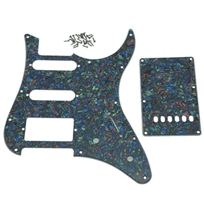 Image of KAISH Guitar HSS Pickguard and Tremolo Cover fits Yamaha PACIFICA Abalone Pearl