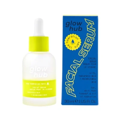 Image of Glow Hub The Hydration Hero Facial Serum with Hyaluronic Acid and Polyglutamic for All Skin Types 30ml