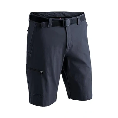 Image of maier sports Men&#039;s Huang Hiking Trousers, Outdoor Shorts with Integrated Belt, Trekking Pants
