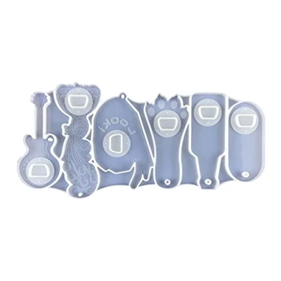 Image of Cityfly DIY Casting, Crafts Bottle Opener Epoxy Resin Mould Beer Corkscrew Silicone Tool