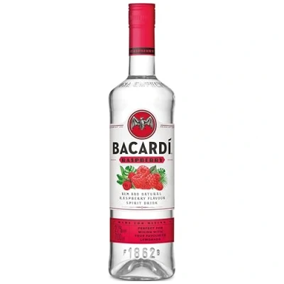 Image of BACARDÍ Raspberry, 32% ABV, 70cl / 700 ml, White Rum Blended with Crisp Raspberry Flavours, Notes of Soft and Tart, Juicy Citrus