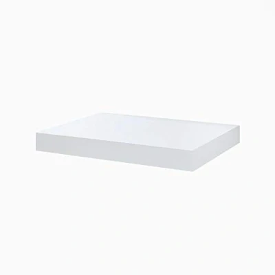 Image of Milano Lurus Modern 600mm Wall Mounted Bathroom Floating Shelf White