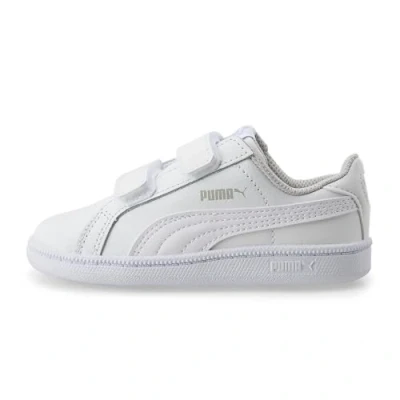 Image of Puma Baby Unisex Infant Babies Smash Trainers Sports Shoes Multicolour Leather Size UK 3