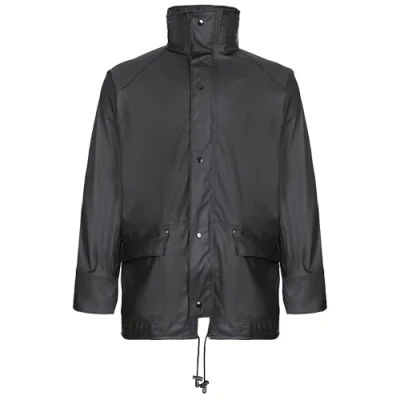 Image of Fort Airflex Jacket Black Extra Large Mens Waterproof Jackets Winter for Men Welded Seams Concealed Hood Comfortable &amp; Stylish Ideal Work