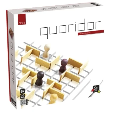 Image of Gigamic , Quoridor Mini, Family Game, Wooden 2 4 Players, from 8+ Years, 15 Minutes, German, Multilingual
